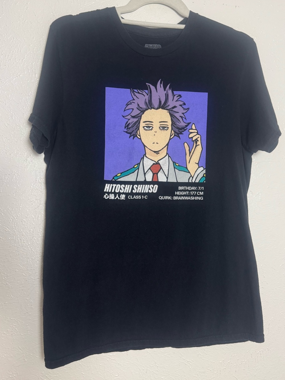 My Hero Academia Hitoshi Shinso Anime Graphic T-shirt